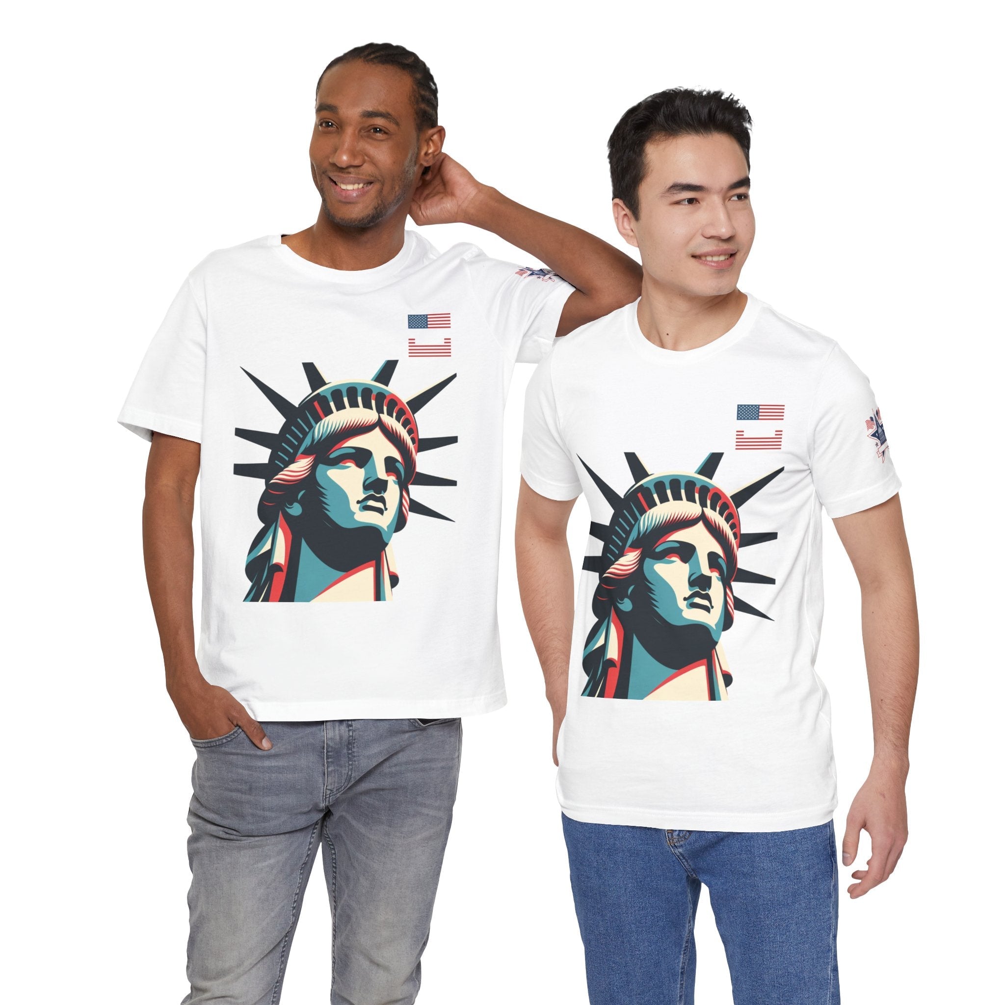 Patriotic Liberty Tee - USA Flag & Eagle Design