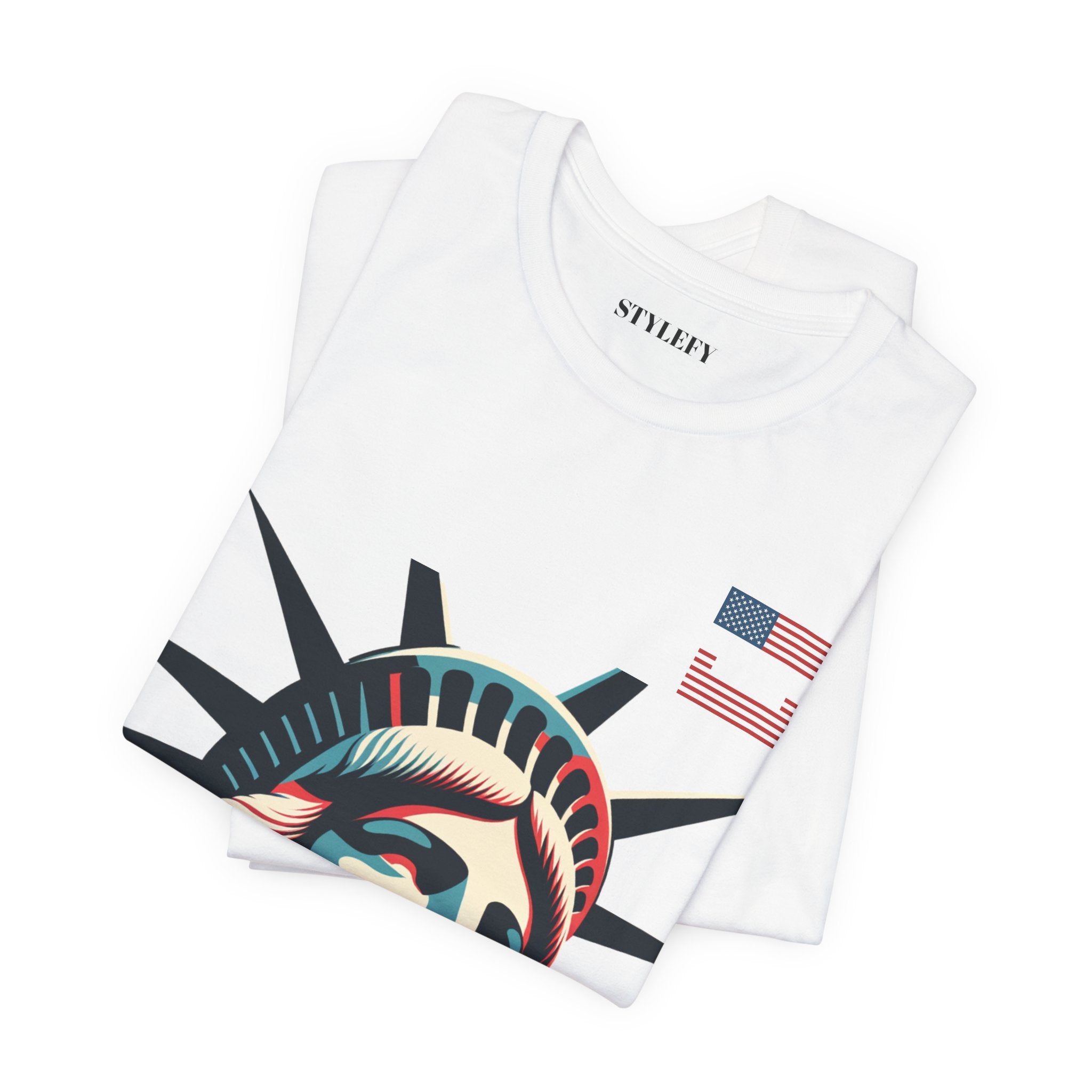 Patriotic Liberty Tee - USA Flag & Eagle Design