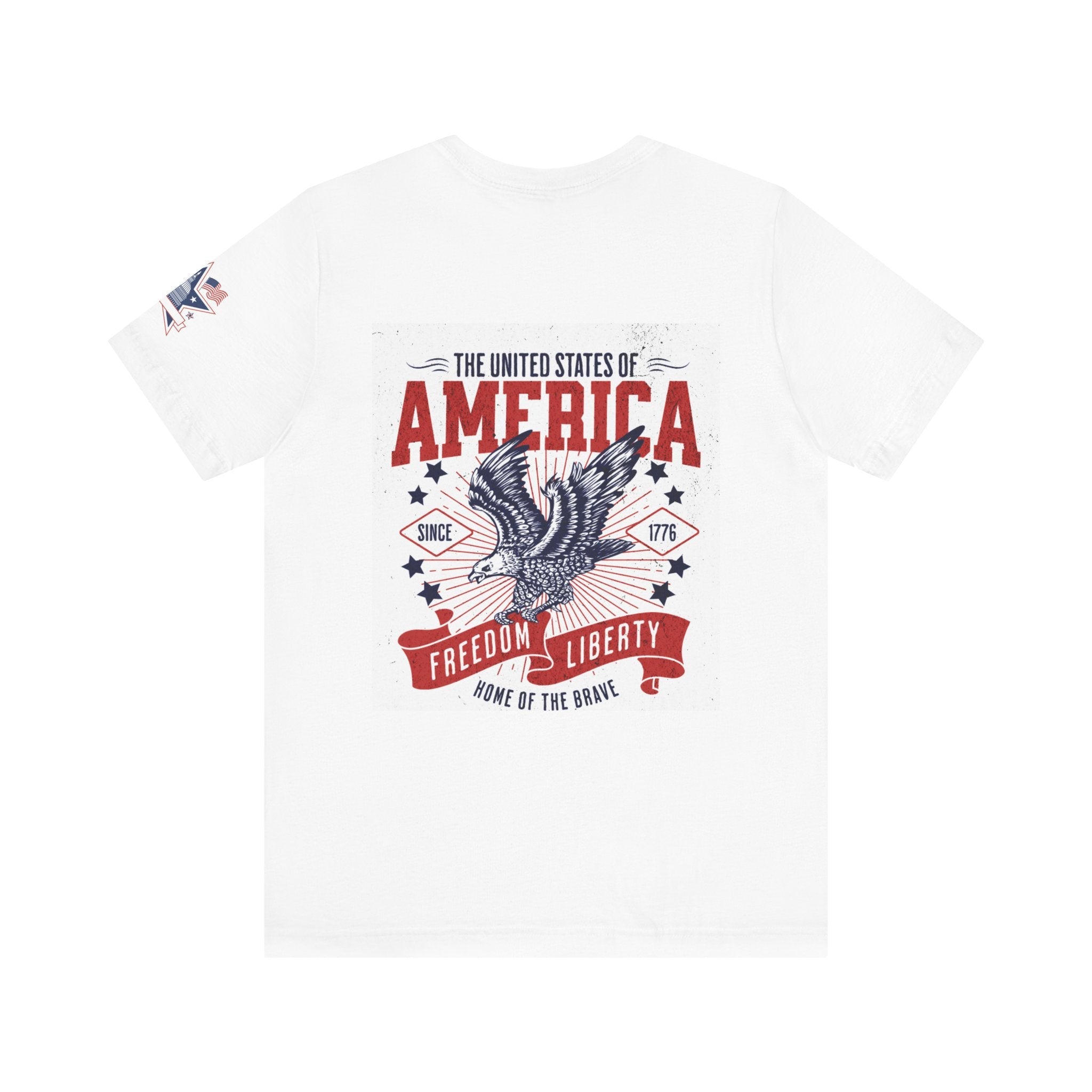 Patriotic Liberty Tee - USA Flag & Eagle Design