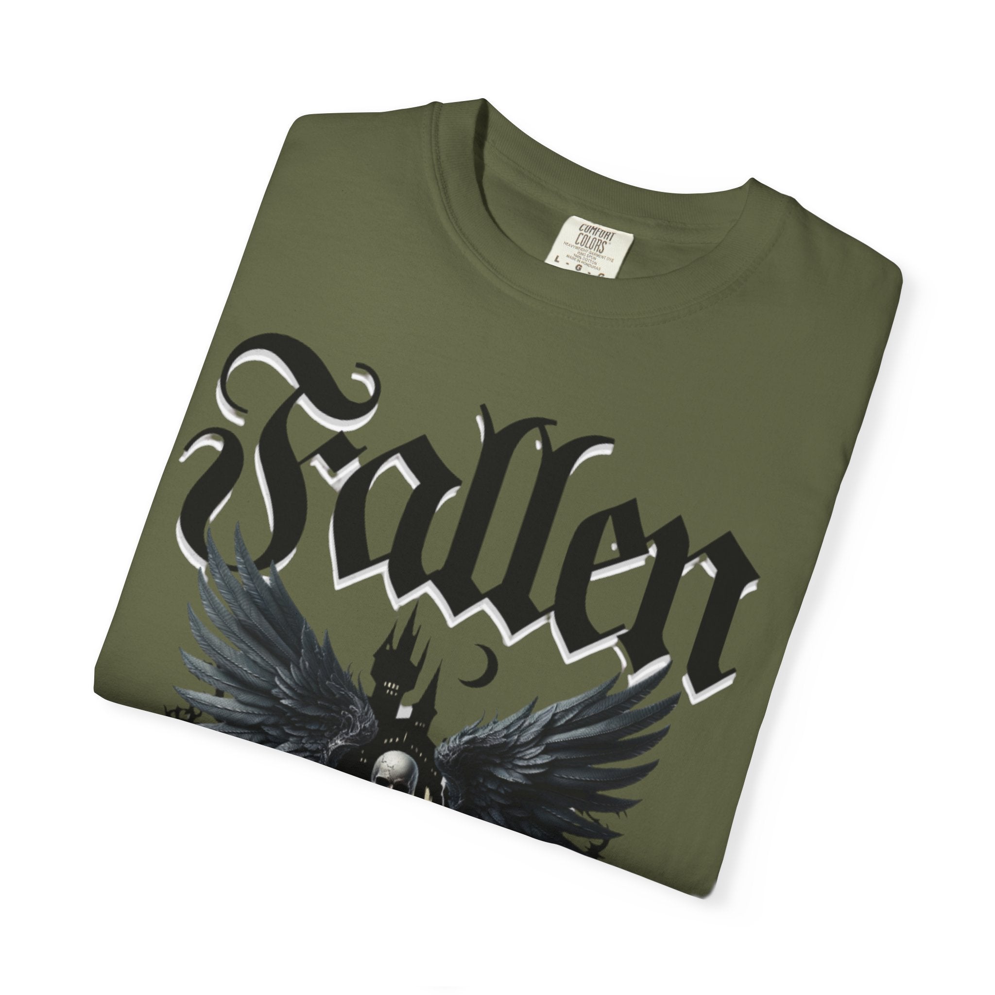Fallen Skeleton Angel T-Shirt - Unisex Garment-Dyed Tee