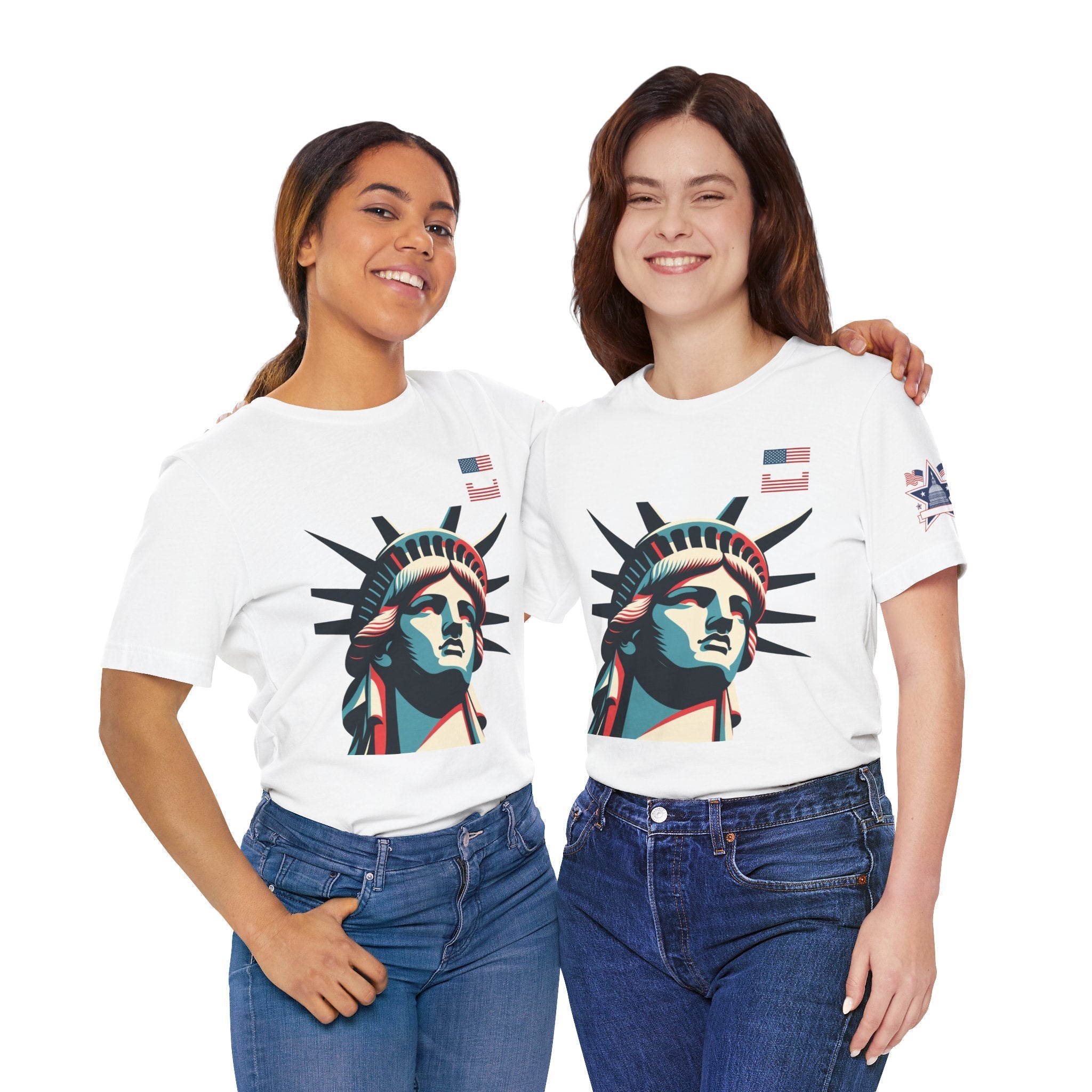 Patriotic Liberty Tee - USA Flag & Eagle Design