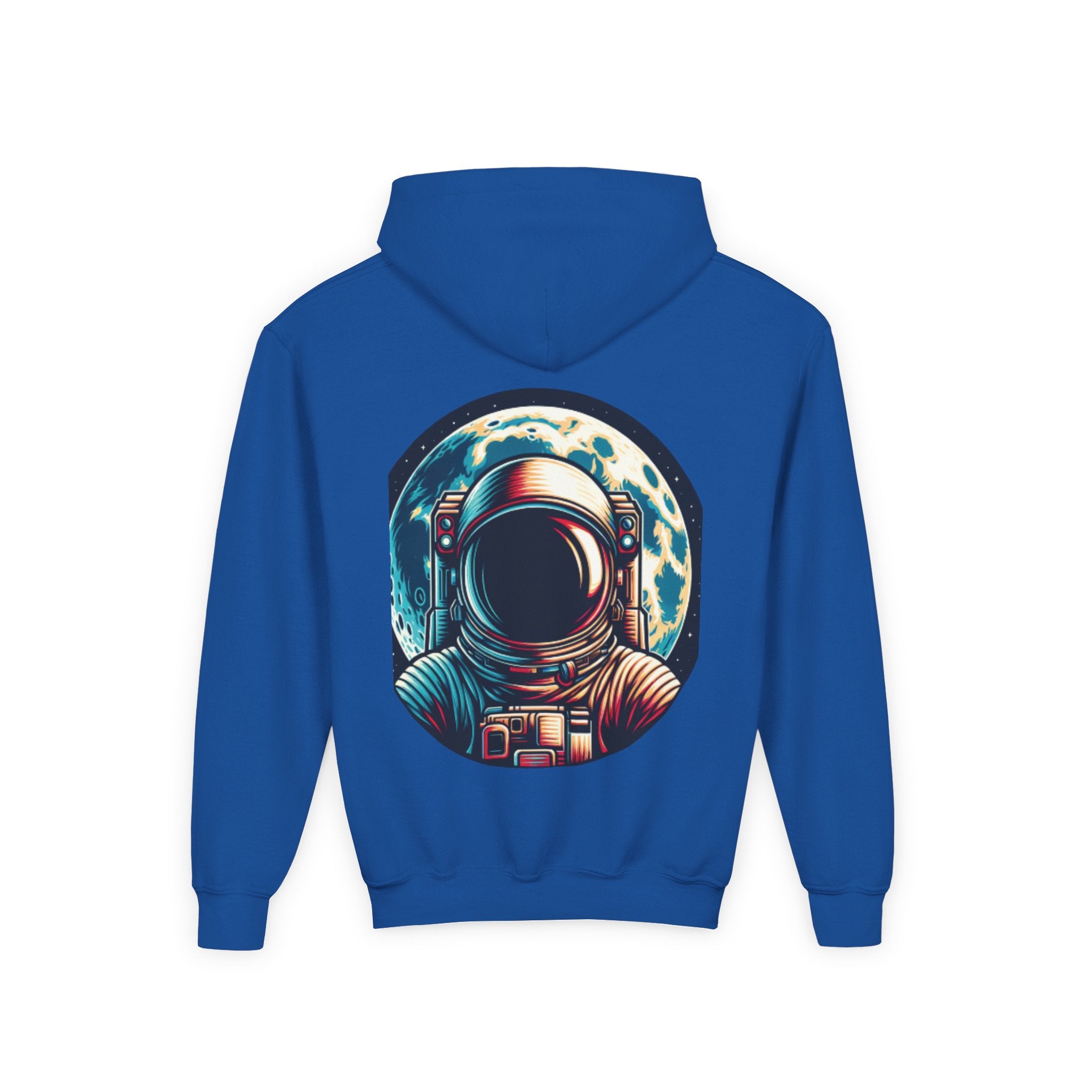 Astronaut Graphic Youth Hoodie - Brooklyn Varsity Club Design - Stylefy