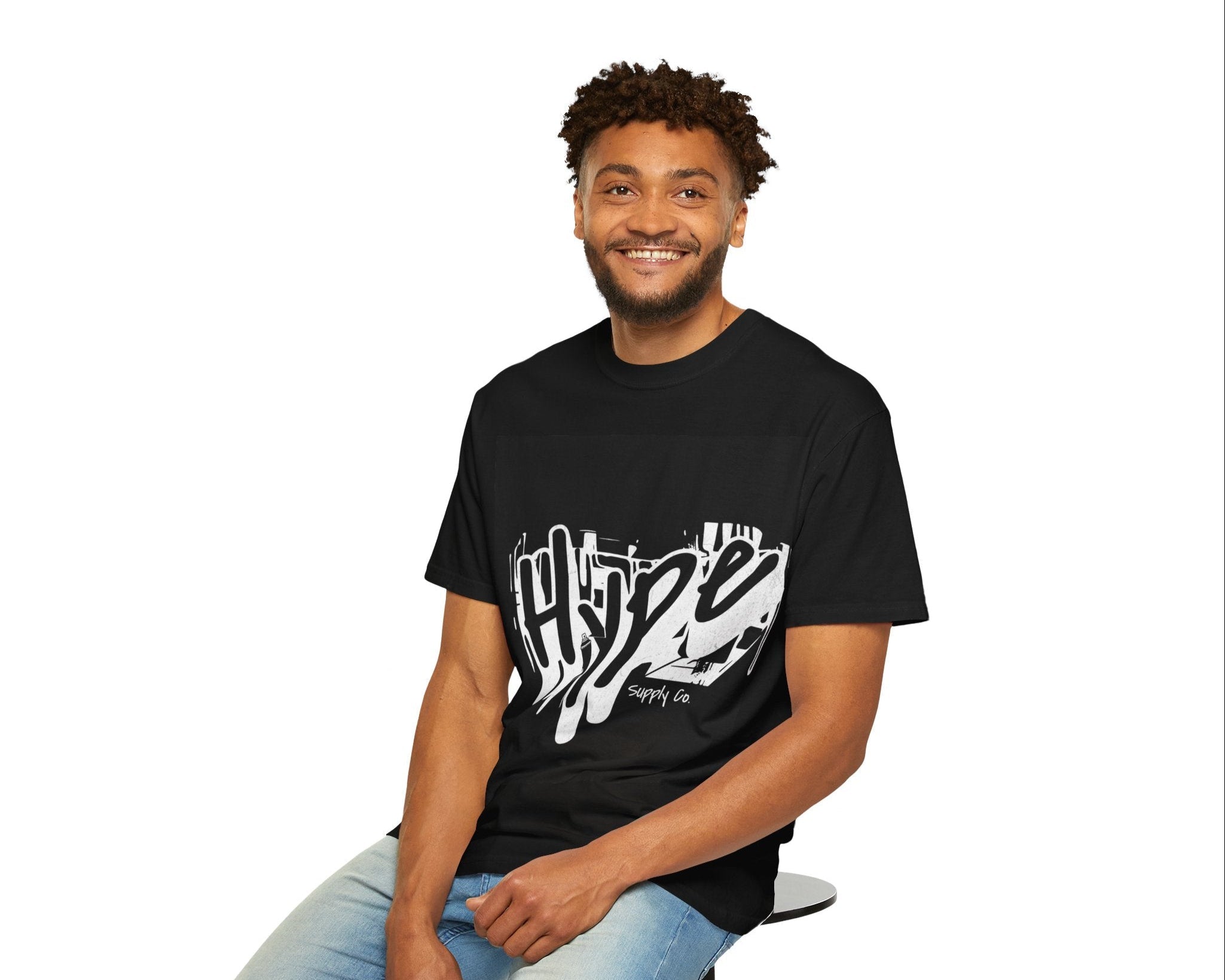 Unisex HYPE & ANXIETY Graphic T-Shirt - Stay Stylish & Positive 