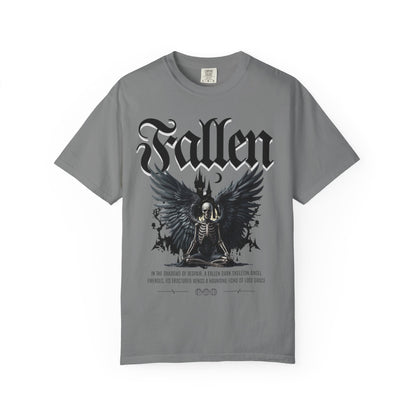 Fallen Skeleton Angel T-Shirt - Unisex Garment-Dyed Tee 