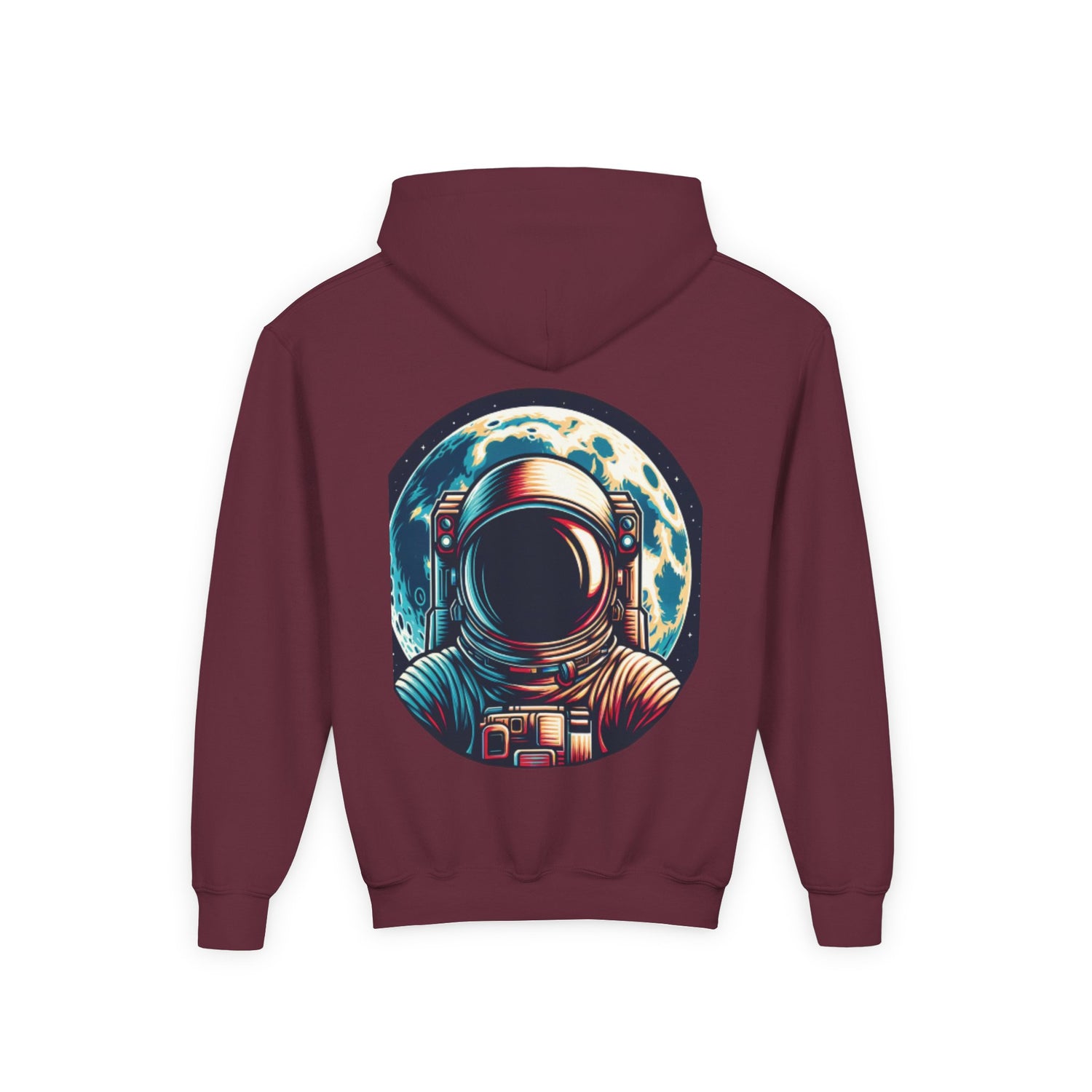 Astronaut Graphic Youth Hoodie - Brooklyn Varsity Club Design - Stylefy