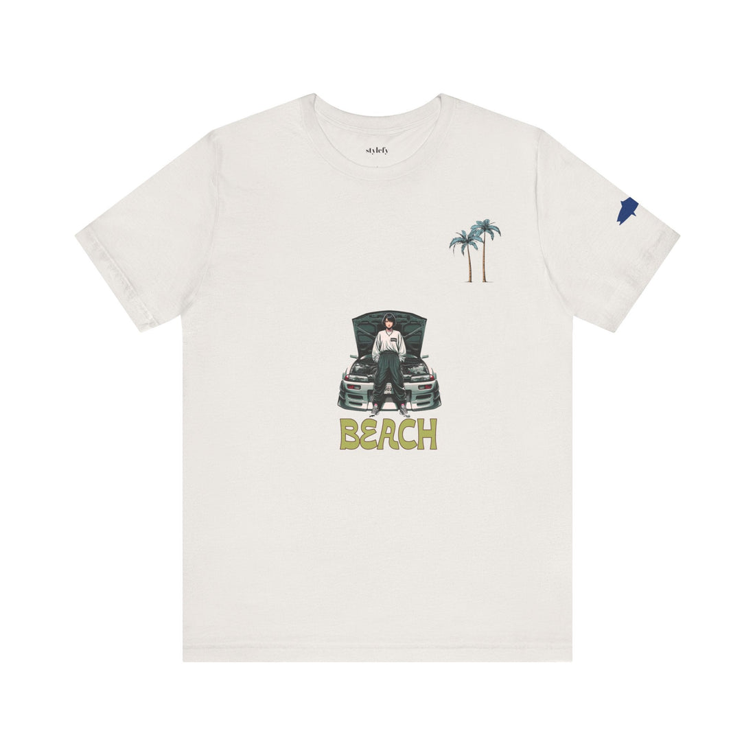 Unisex Graphic Tee - Beach Vibes &amp; Femme Power 