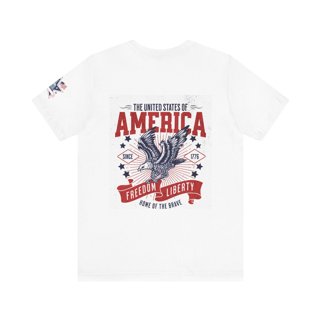 Patriotic Liberty Tee - USA Flag &amp; Eagle Design 