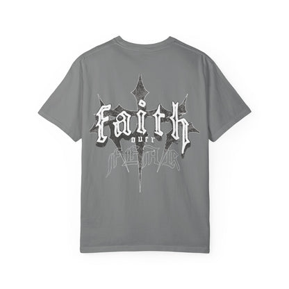 Unisex Garment-Dyed T-Shirt - Faithful Graphic Tee for Casual Style 