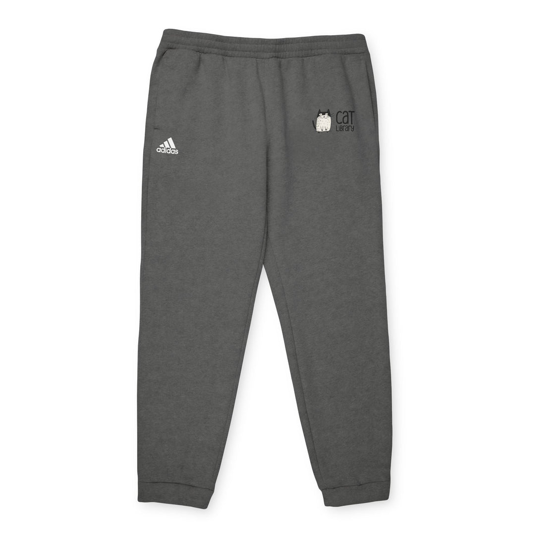 Adidas Cat Graphic Fleece Joggers - Unisex Comfort Wear 