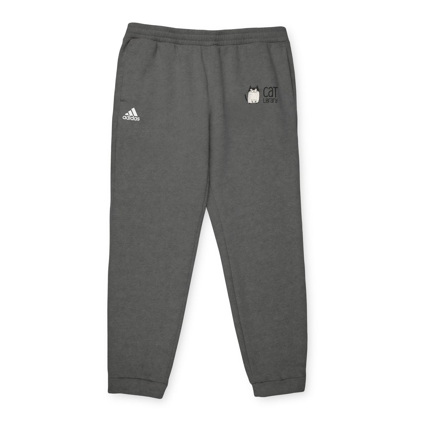 Adidas Cat Graphic Fleece Joggers - Unisex Comfort Wear 