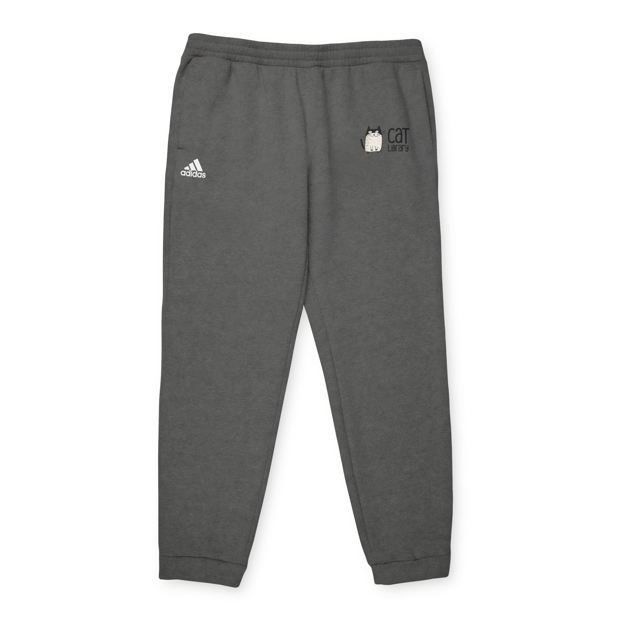 Adidas Cat Graphic Fleece Joggers - Unisex Comfort Wear 