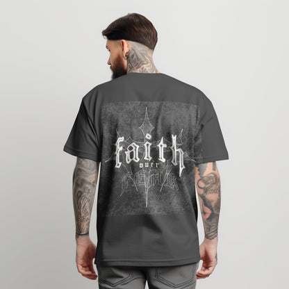 Unisex Garment-Dyed T-Shirt - Faithful Graphic Tee for Casual Style 