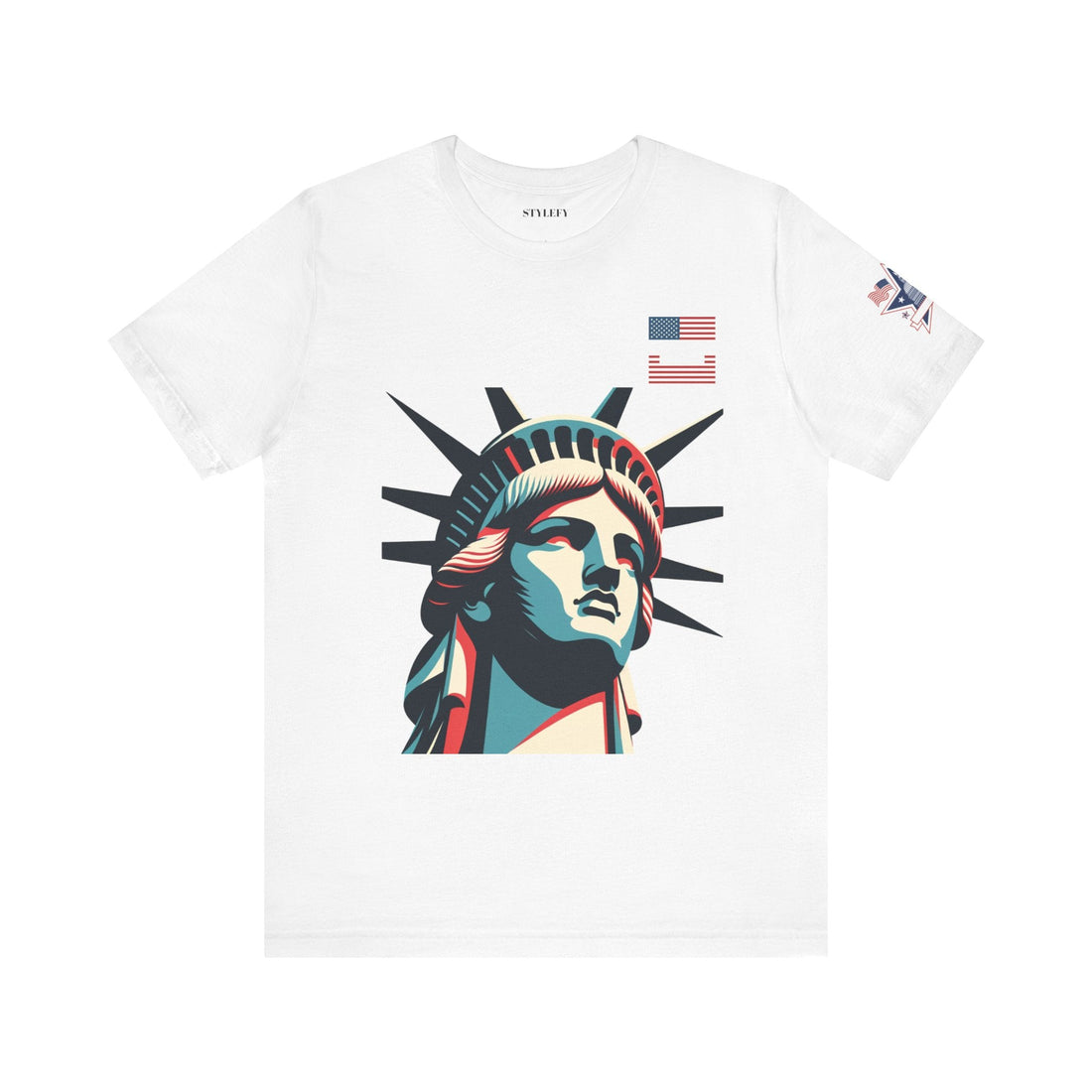Patriotic Liberty Tee - USA Flag &amp; Eagle Design 