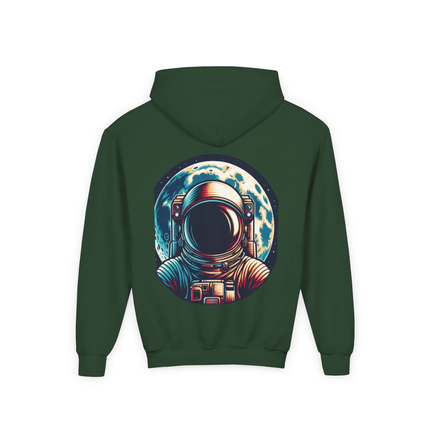 Astronaut Graphic Youth Hoodie - Brooklyn Varsity Club Design - Stylefy
