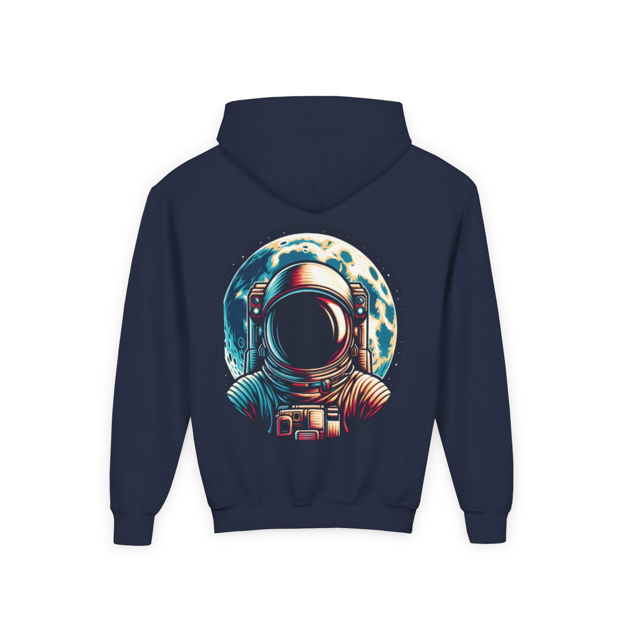 Astronaut Graphic Youth Hoodie - Brooklyn Varsity Club Design - Stylefy