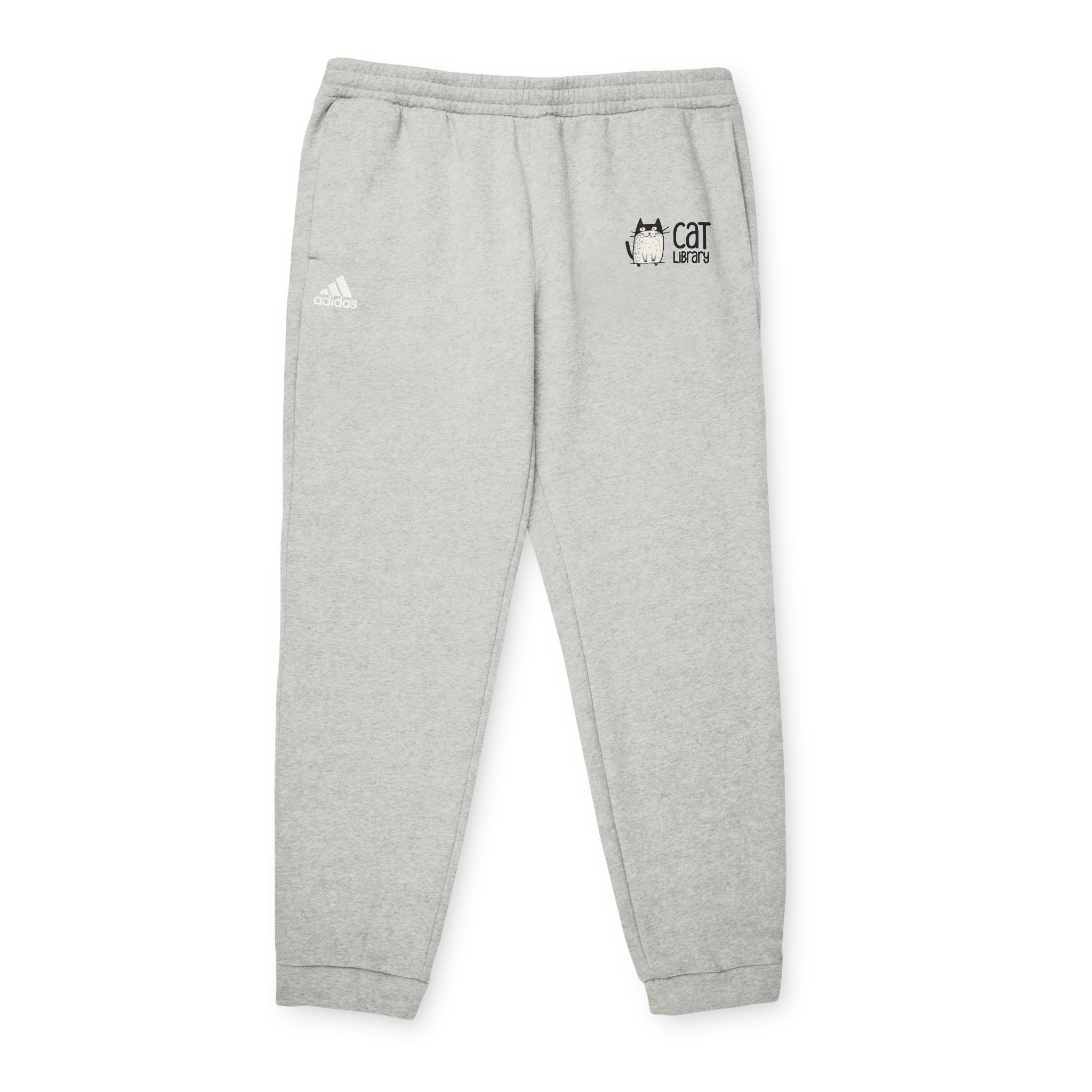 Adidas Cat Graphic Fleece Joggers - Unisex Comfort Wear 