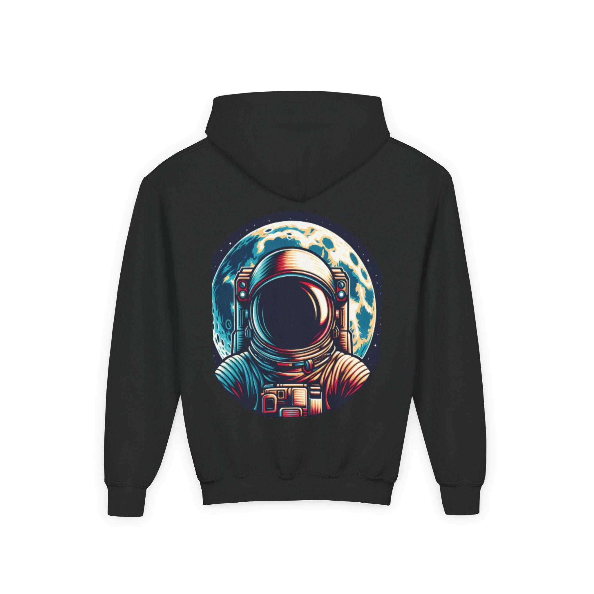 Astronaut Graphic Youth Hoodie - Brooklyn Varsity Club Design - Stylefy