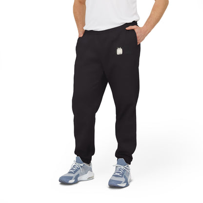 Adidas Cat Graphic Fleece Joggers - Unisex Comfort Wear 